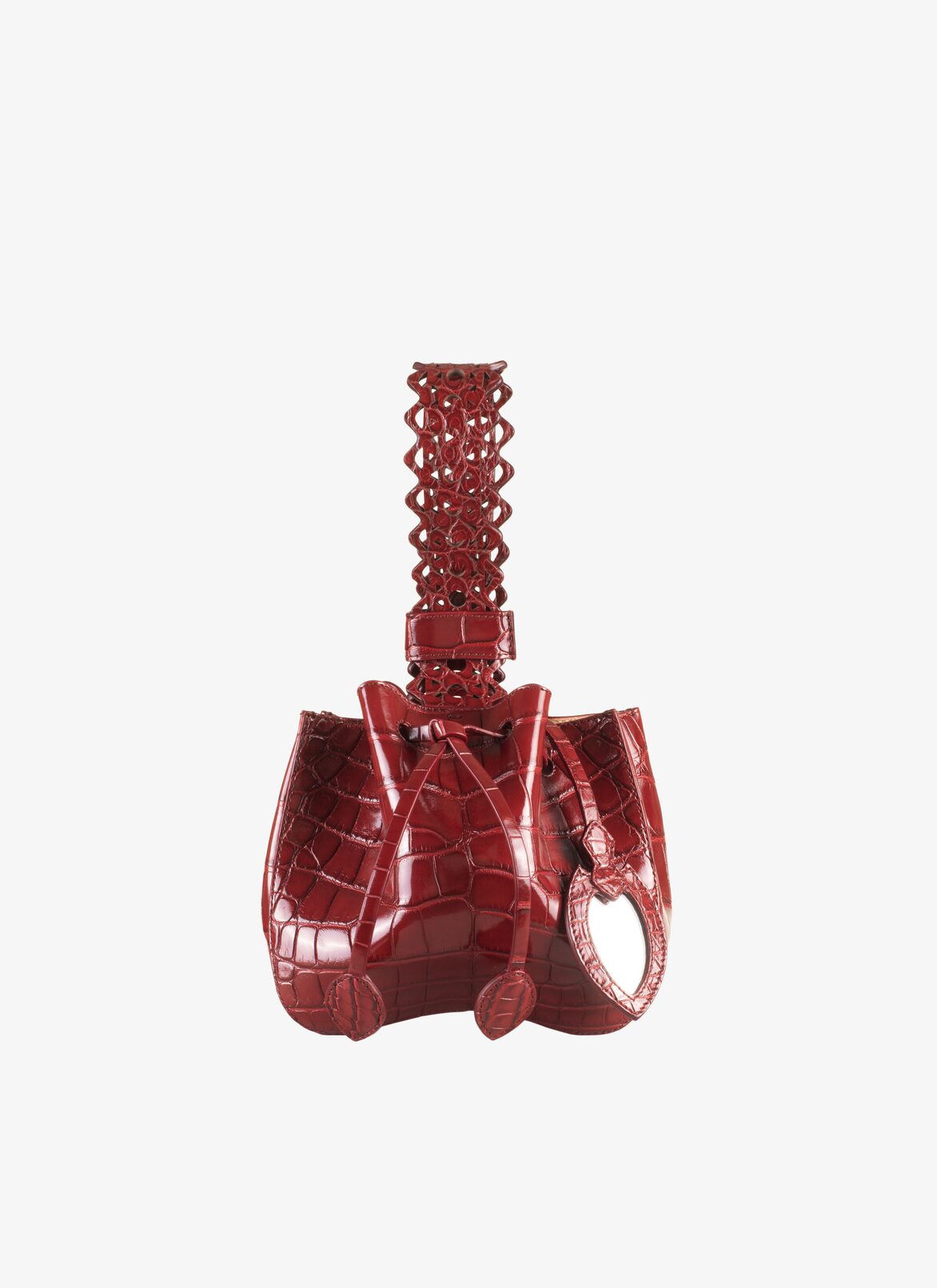 ROSEMARIE MINI ALLIGATOR MIL.VIENNE STRA BORDEAUX ALAÏA  ROSEMARIE MINI ALLIGATOR MIL.VIENNE STRA BORDEAUX BORDEAUX